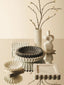 Savio White Fluted Marble Vase