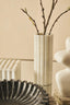 Savio White Fluted Marble Vase
