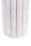Savio White Fluted Marble Vase