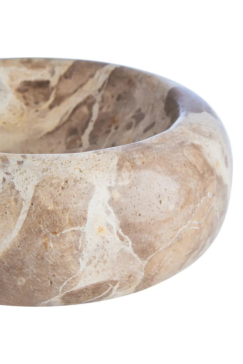 Santino Chocolate Marble Trinket Bowl
