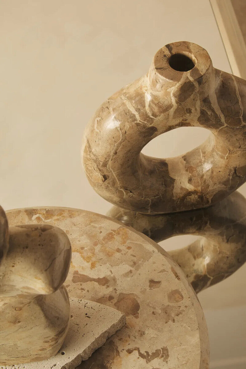 Santino Chocolate Marble Vase