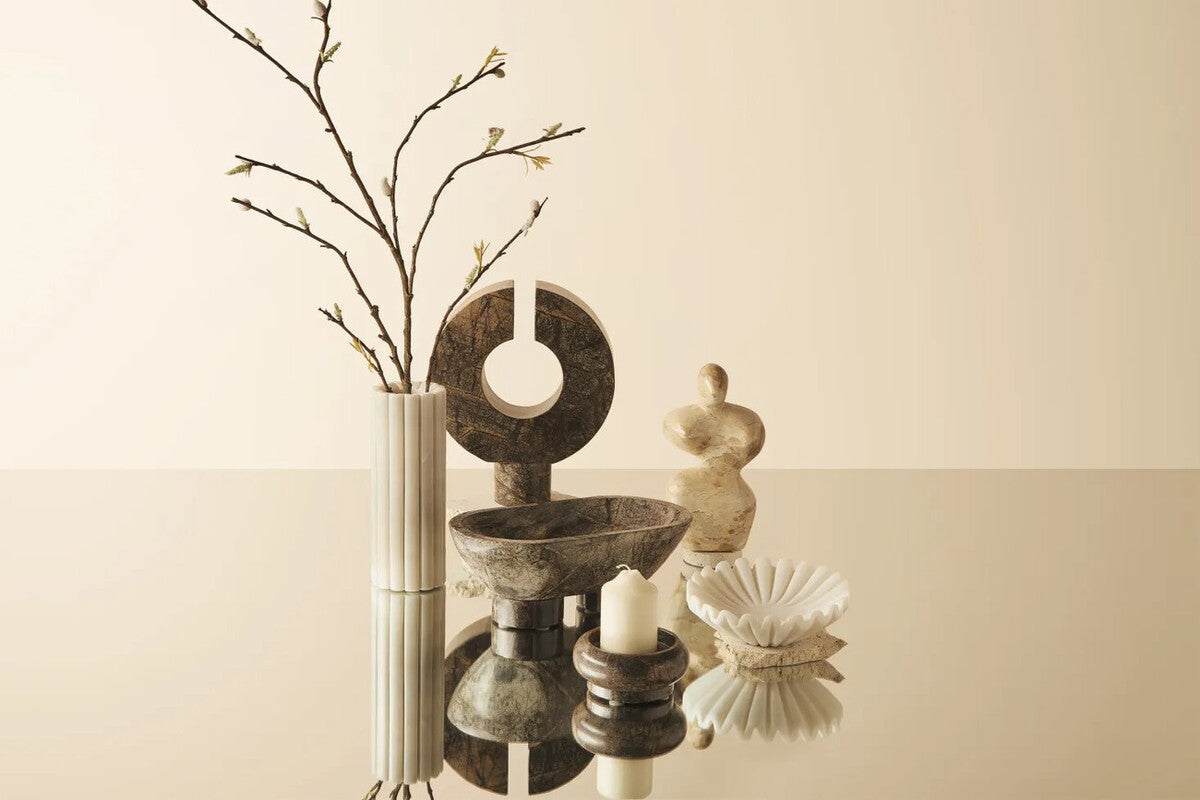 Fazio Forest Green Marble Sculpture