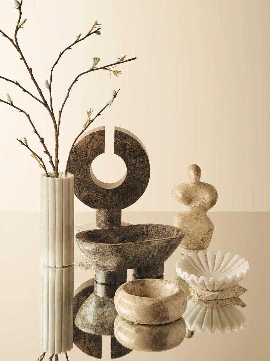 Fazio Forest Green Marble Sculpture