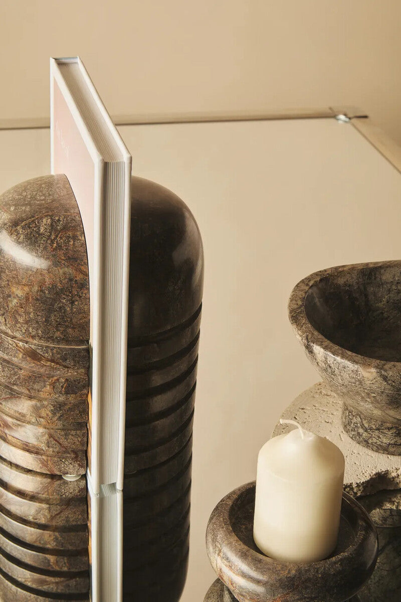 Fazio Set of Two Forest Green Marble Bookends