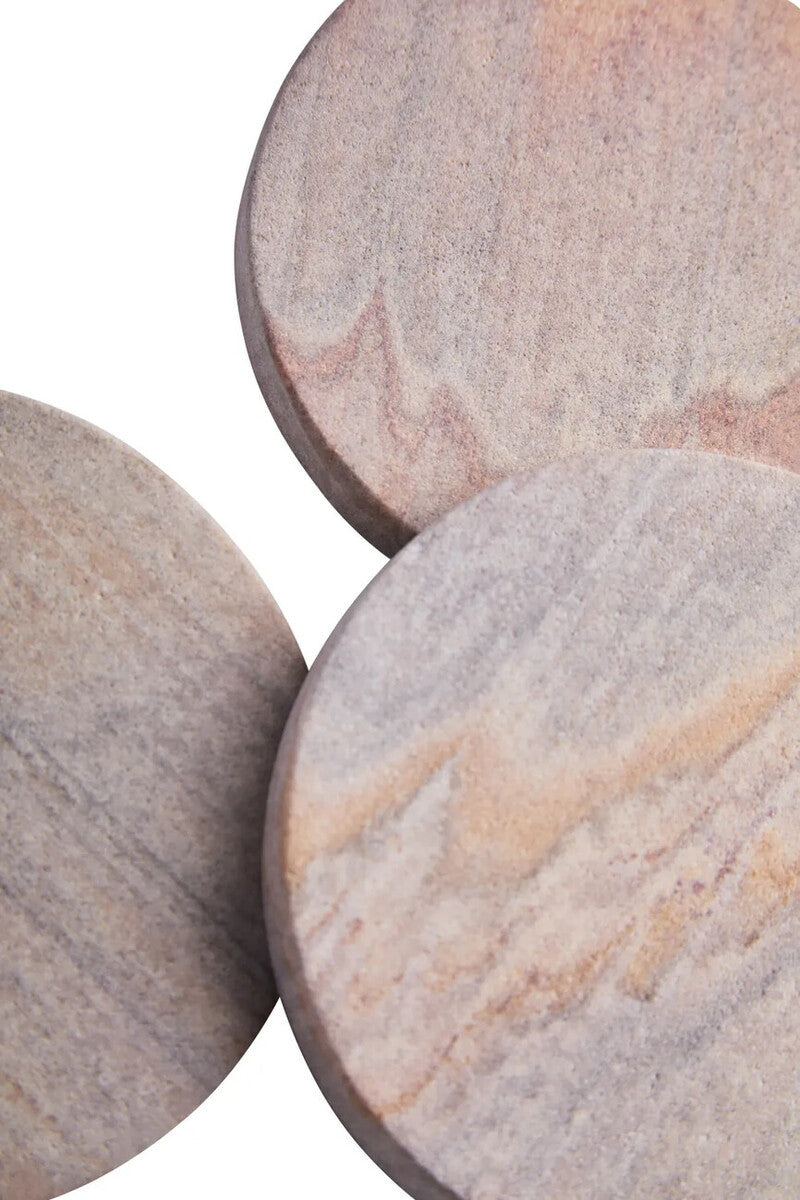 Pietra Set of Four Rainbow Sandstone Coasters