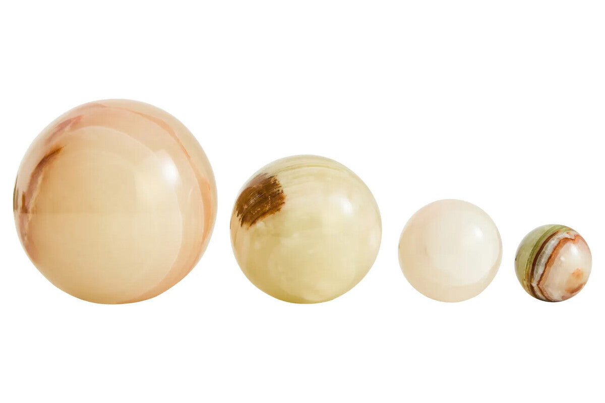 Oleena Onyx Set of 4 Deco Balls