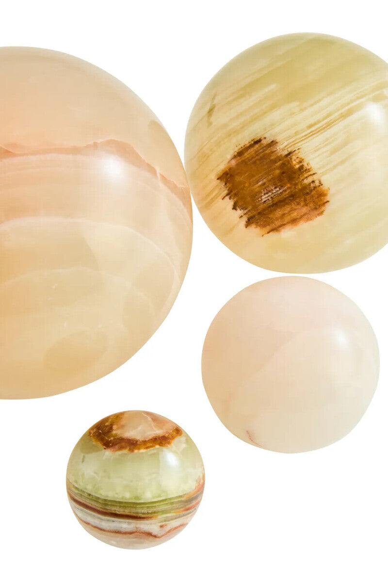 Oleena Onyx Set of 4 Deco Balls