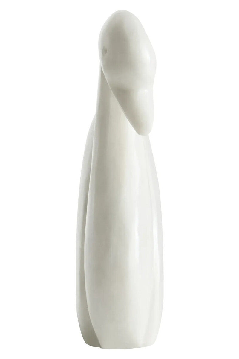 Zoro White Marble Decorative Swan