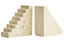 Tibor Travertine Set of Two Stair Design Bookends