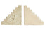Tibor Travertine Set of Two Stair Design Bookends