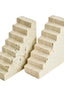 Tibor Travertine Set of Two Stair Design Bookends