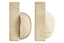 Tibor Travertine Set of Two Spherical Bookends