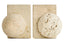 Tibor Travertine Set of Two Spherical Bookends