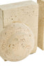 Tibor Travertine Set of Two Spherical Bookends
