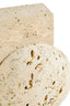 Tibor Travertine Set of Two Spherical Bookends