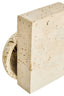 Tibor Travertine Set of Two Spherical Bookends