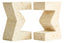 Tibor Travertine Set of Two Sigma Bookends