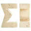 Tibor Travertine Set of Two Sigma Bookends