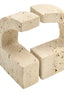 Tibor Travertine Set of Two Comma Bookends