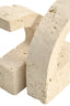 Tibor Travertine Set of Two Comma Bookends