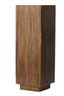 Pillar 35x35x100 cm GATURA wood dark brown+glass brown