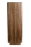 Pillar 35x35x100 cm GATURA wood dark brown+glass brown