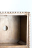 Pillar 35x35x100 cm GATURA wood dark brown+glass brown