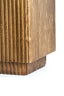 Pillar 35x35x100 cm GATURA wood dark brown+glass brown