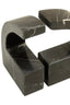 Zoro Black and White Marble Set of Two Comma Bookends