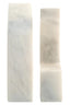 Zoro White Marble Set of Two Comma Bookends