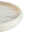 Zoro White Marble Round Tray
