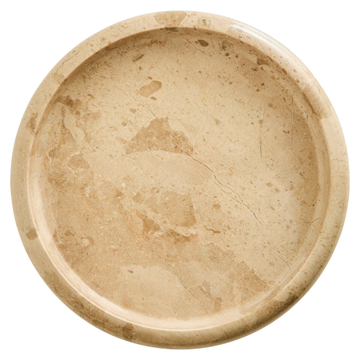 Zoro Cream Marble Round Tray