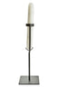 Zoro White Marble Ring Sculpture on Metal Stand