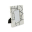 Marmara White and Black Marble 4In X 6In Small Photo Frame