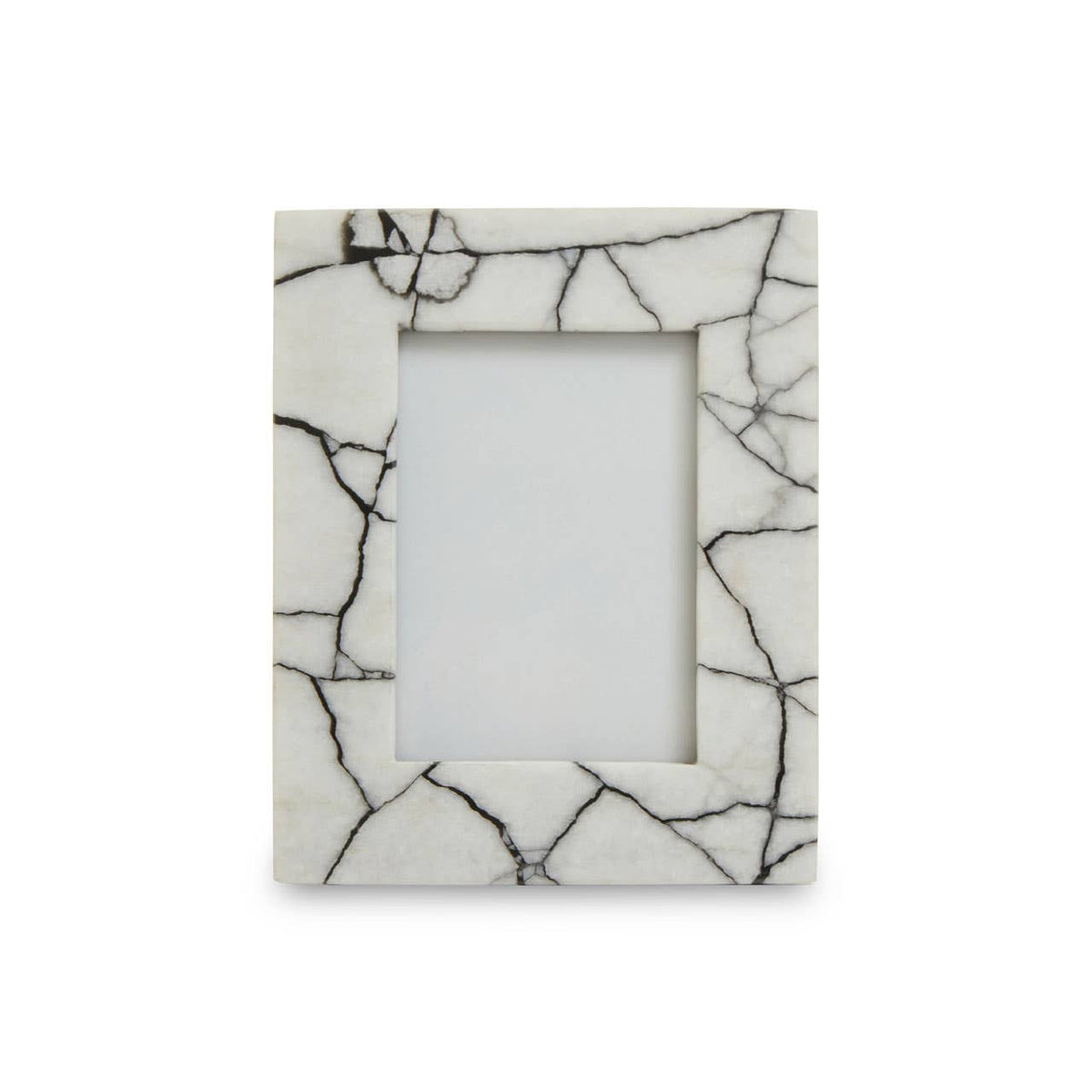 Marmara White and Black Marble 5In X 7In Large Photo Frame
