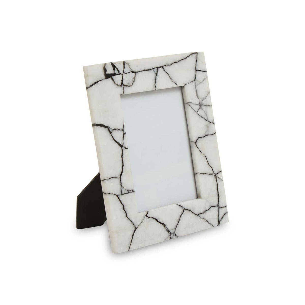 Marmara White and Black Marble 5In X 7In Large Photo Frame