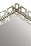 Rhoda Square Nickel Finish Mirror Tray