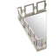 Rhoda Rectangle Nickel Finish Mirror Tray