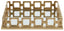 Rhoda Square Gold Mirror Tray