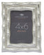 Hiba Silver Finish Bamboo Effect 4In X 6In Photo Frame