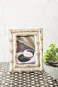 Hiba Silver Finish Bamboo Effect 4In X 6In Photo Frame