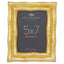 Hiba Gold Finish Bamboo Effect Photo Frame 5x7in
