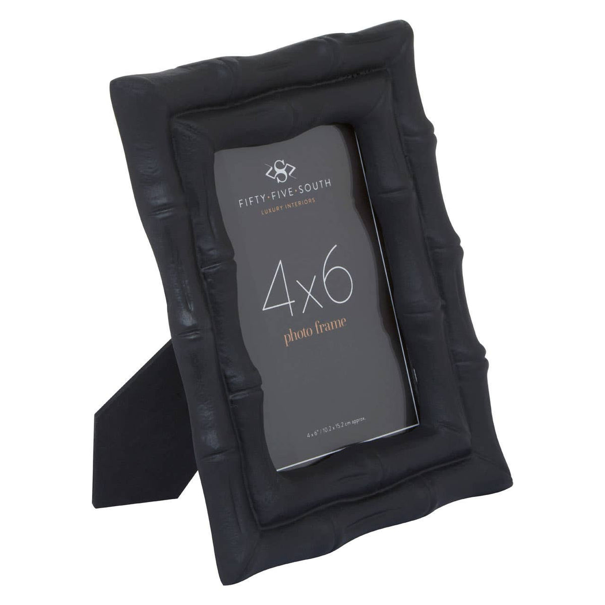 Hiba 4 x 6 Black Finish Bamboo Effect Photo Frame