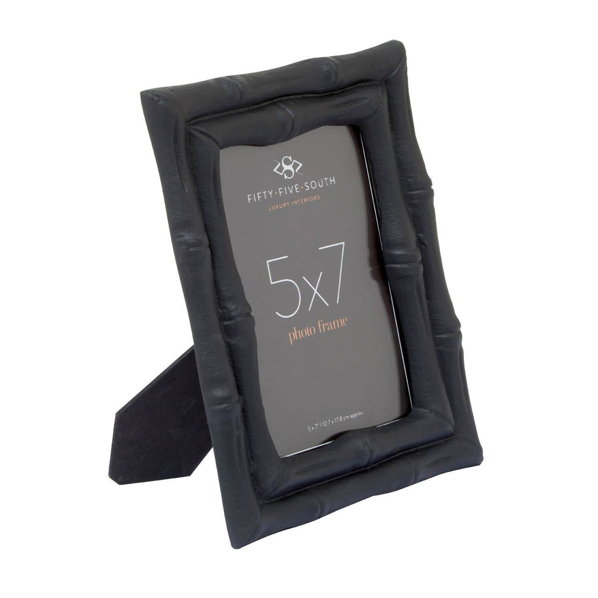 Hiba 5 x 7 Black Finish Bamboo Effect Photo Frame