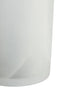 Galene Fluted White Glass Vase