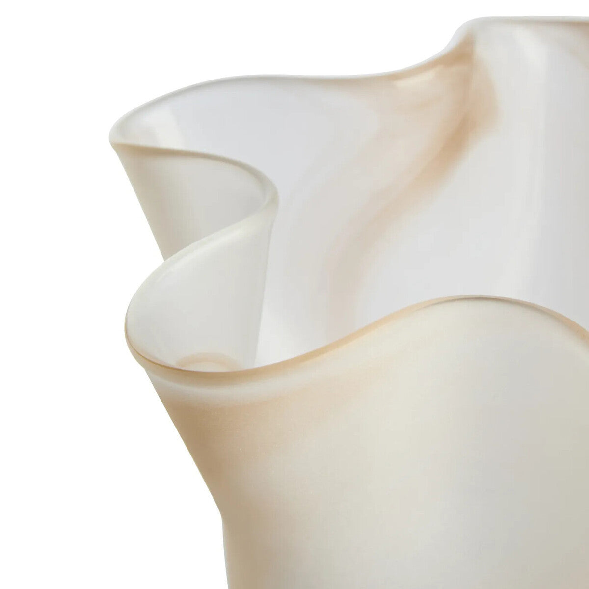 Galene Fluted Natural Glass Vase