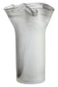 Galene Fluted Grey Glass Vase