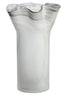 Galene Fluted Grey Glass Vase
