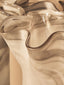 Galene Fluted Grey Glass Vase