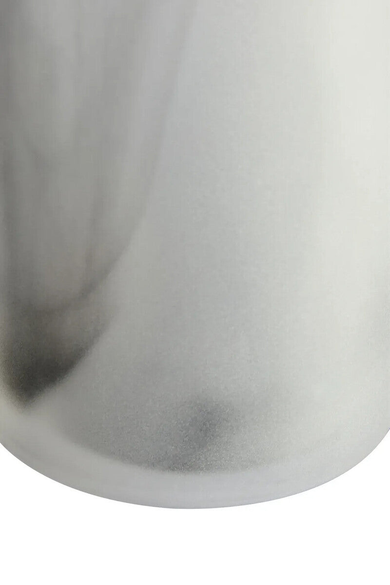 Galene Fluted Grey Glass Vase